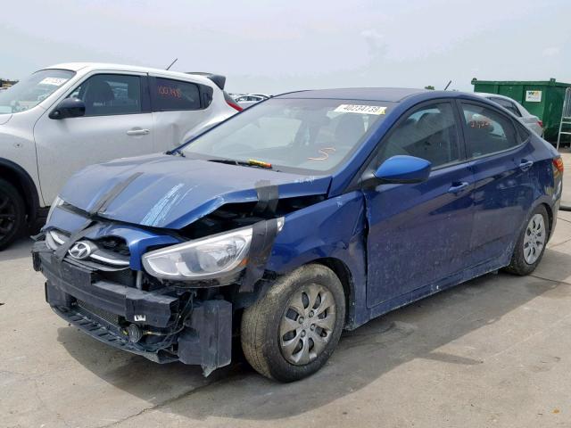 KMHCT4AE0GU094479 - 2016 HYUNDAI ACCENT SE GRAY photo 2