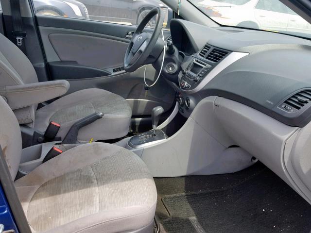 KMHCT4AE0GU094479 - 2016 HYUNDAI ACCENT SE GRAY photo 5