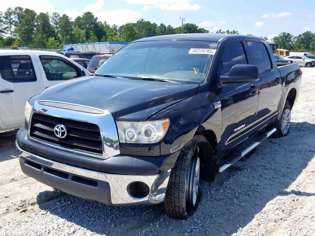 5TBEV54117S458959 - 2007 TOYOTA TUNDRA CRE BLACK photo 2