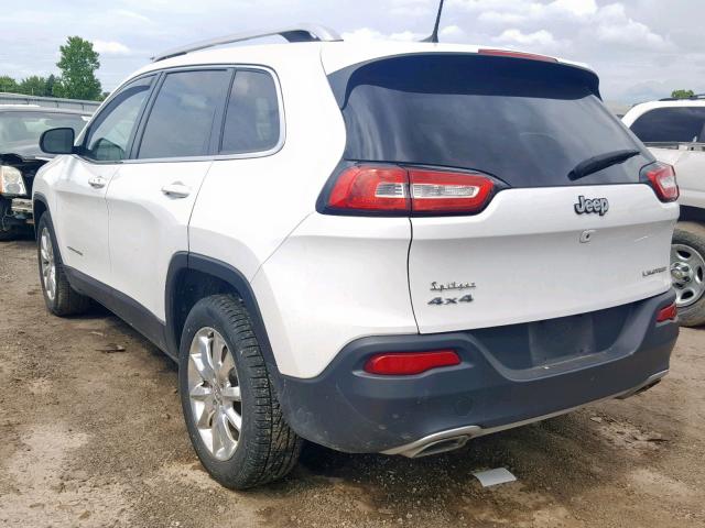 1C4PJMDS1GW118841 - 2016 JEEP CHEROKEE L WHITE photo 3