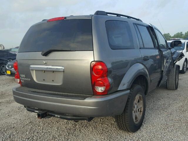 1D4HD48N55F618842 - 2005 DODGE DURANGO SL GRAY photo 4