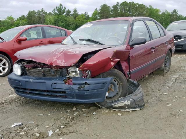 JT2BC52L3T7040226 - 1996 TOYOTA TERCEL DX RED photo 2