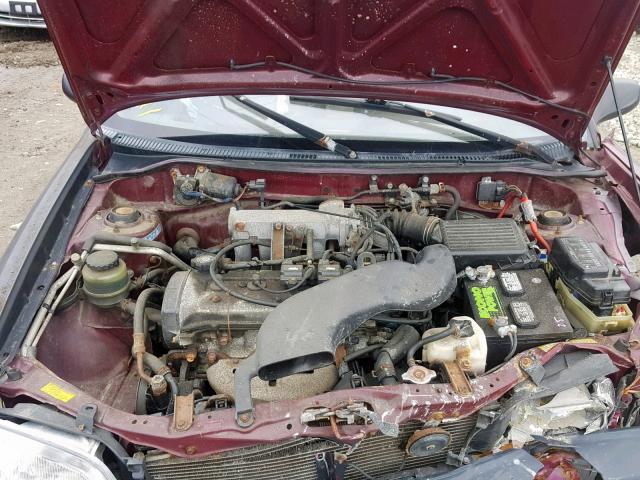 JT2BC52L3T7040226 - 1996 TOYOTA TERCEL DX RED photo 7