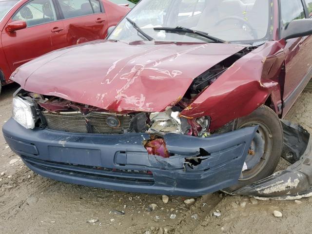 JT2BC52L3T7040226 - 1996 TOYOTA TERCEL DX RED photo 9