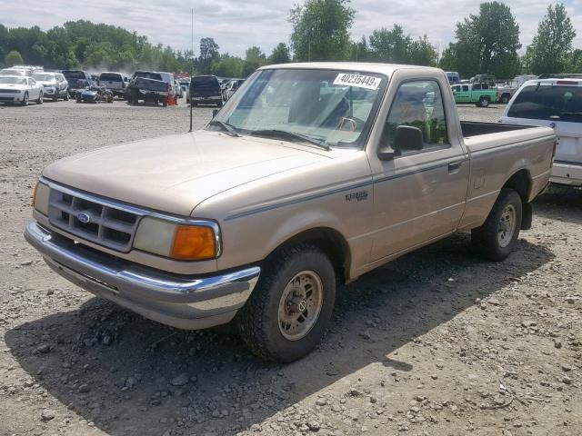 1FTCR10A2PPA01153 - 1993 FORD RANGER TAN photo 2