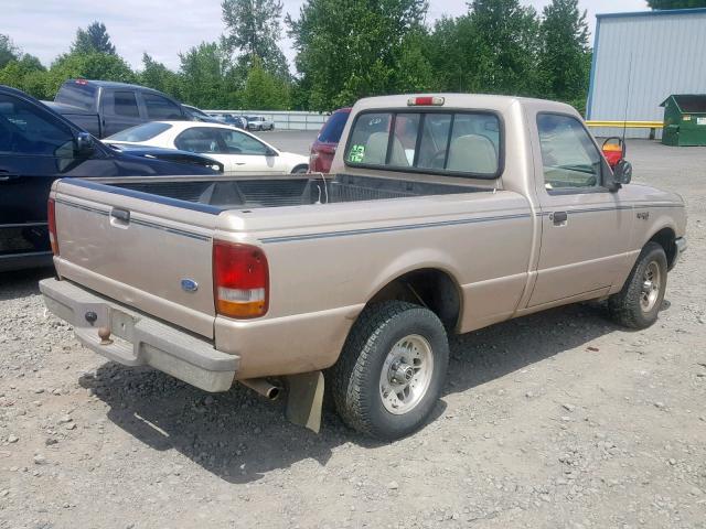 1FTCR10A2PPA01153 - 1993 FORD RANGER TAN photo 4