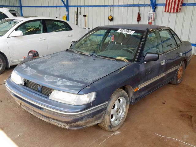 4S3BC6332P9643545 - 1993 SUBARU LEGACY L BLUE photo 2