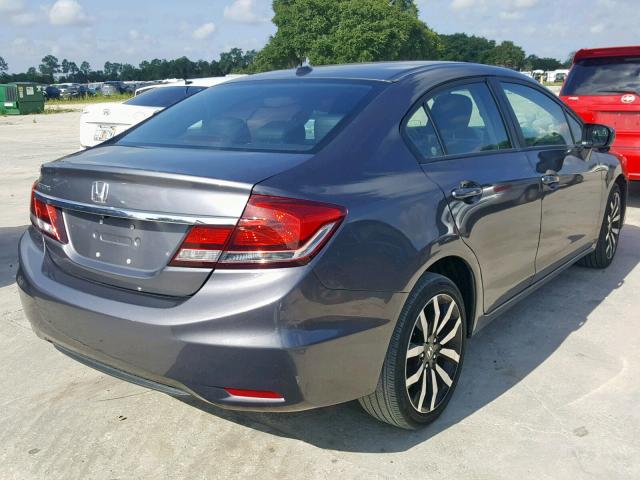 2HGFB2F95EH514713 - 2014 HONDA CIVIC EXL GRAY photo 4