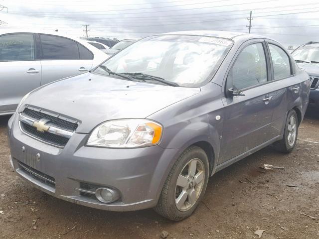 KL1TG56638B090060 - 2008 CHEVROLET AVEO LT GRAY photo 2