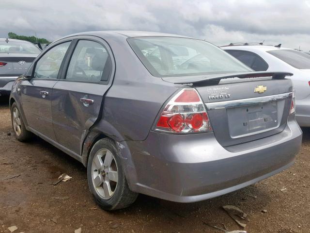 KL1TG56638B090060 - 2008 CHEVROLET AVEO LT GRAY photo 3