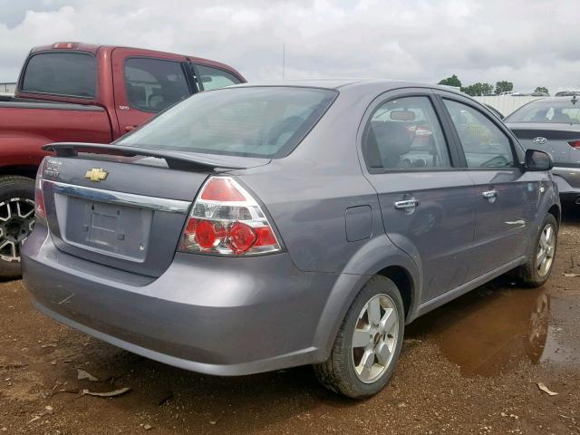 KL1TG56638B090060 - 2008 CHEVROLET AVEO LT GRAY photo 4