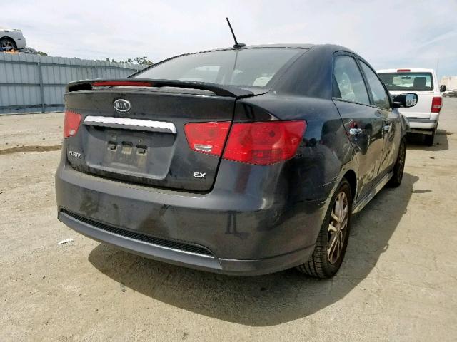 KNAFU4A23C5642030 - 2012 KIA FORTE EX BLACK photo 4