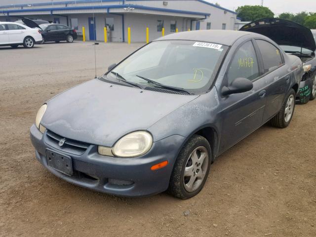 1B3AS46C12D595882 - 2002 DODGE NEON SE BLUE photo 2