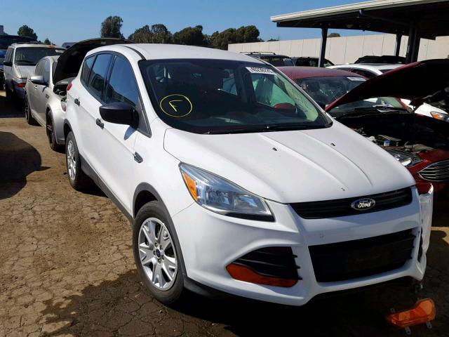 1FMCU0F70EUE01212 - 2014 FORD ESCAPE S WHITE photo 1