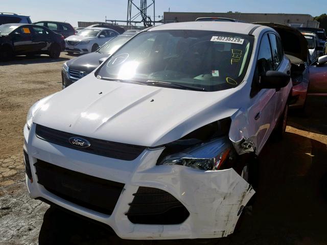 1FMCU0F70EUE01212 - 2014 FORD ESCAPE S WHITE photo 2