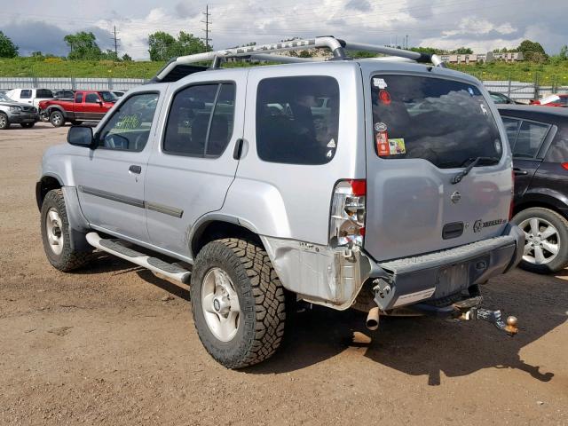 5N1ED28Y71C534057 - 2001 NISSAN XTERRA XE SILVER photo 3