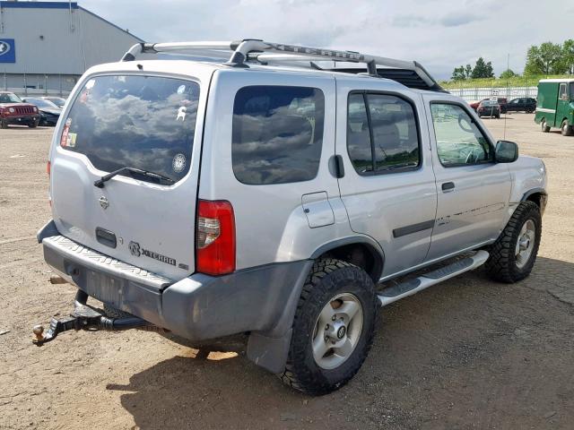 5N1ED28Y71C534057 - 2001 NISSAN XTERRA XE SILVER photo 4