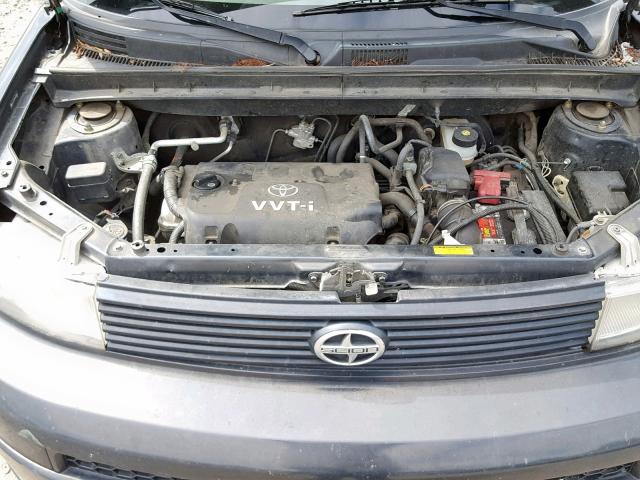 JTLKT324064045964 - 2006 TOYOTA SCION BLACK photo 7