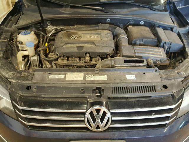 1VWAT7A35EC027405 - 2014 VOLKSWAGEN PASSAT S BLUE photo 7