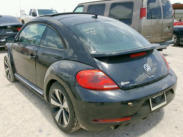 3VWVT7AT2EM625757 - 2014 VOLKSWAGEN BEETLE TUR BLACK photo 3