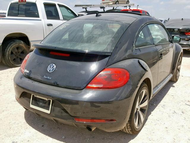 3VWVT7AT2EM625757 - 2014 VOLKSWAGEN BEETLE TUR BLACK photo 4