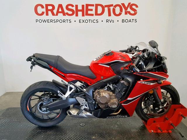 MLHRC7404J5400565 - 2018 HONDA CBR650 F RED photo 1