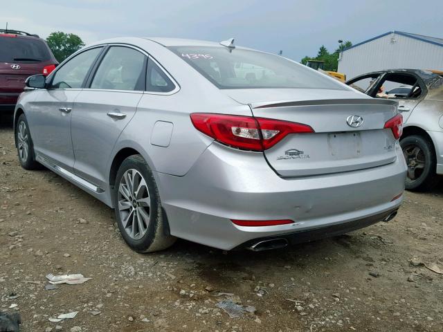 5NPE34AF4HH479528 - 2017 HYUNDAI SONATA SPO SILVER photo 3