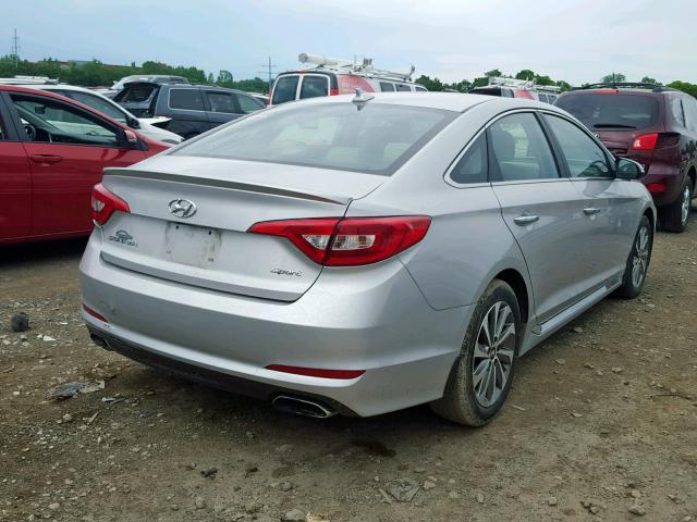 5NPE34AF4HH479528 - 2017 HYUNDAI SONATA SPO SILVER photo 4