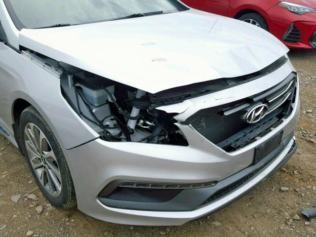 5NPE34AF4HH479528 - 2017 HYUNDAI SONATA SPO SILVER photo 9