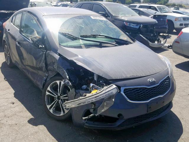 KNAFX4A81G5607343 - 2016 KIA FORTE EX GRAY photo 1