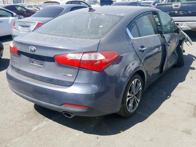 KNAFX4A81G5607343 - 2016 KIA FORTE EX GRAY photo 4