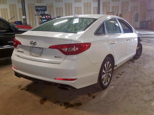 5NPE34AF6FH071366 - 2015 HYUNDAI SONATA SPO WHITE photo 4