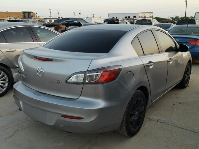 JM1BL1TF7D1847510 - 2013 MAZDA 3 I SILVER photo 4