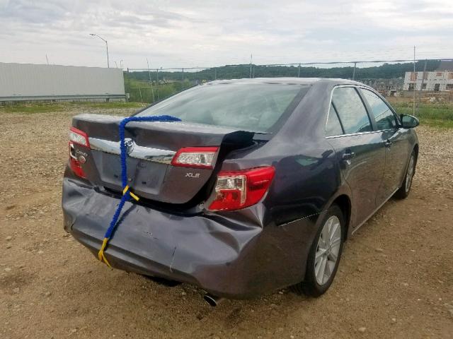 4T4BF1FK7ER367386 - 2014 TOYOTA CAMRY L GRAY photo 4