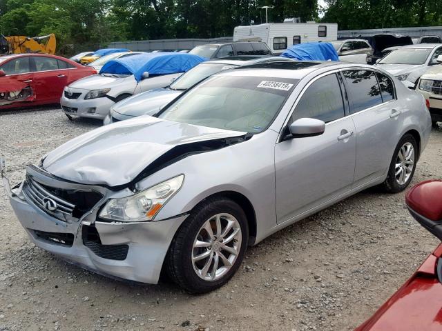 JNKCV61EX9M015217 - 2009 INFINITI G37 BASE SILVER photo 2