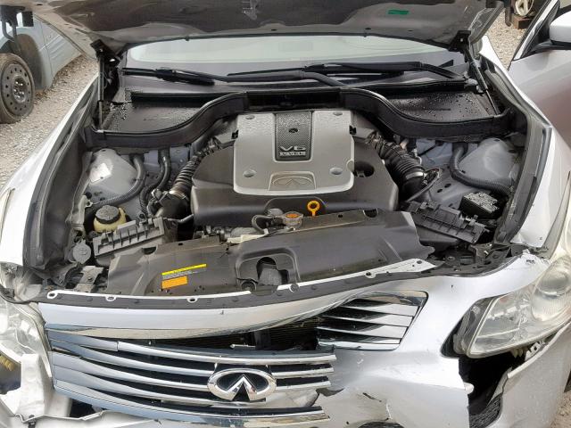 JNKCV61EX9M015217 - 2009 INFINITI G37 BASE SILVER photo 7