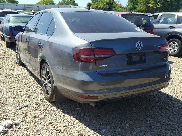 3VWD17AJ9GM396576 - 2016 VOLKSWAGEN JETTA SPOR GRAY photo 3