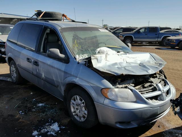 1D4GP25R06B694542 - 2006 DODGE CARAVAN SE BLUE photo 1