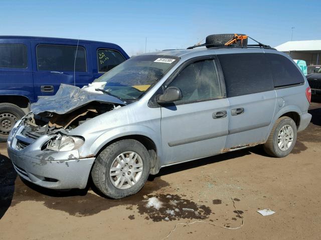 1D4GP25R06B694542 - 2006 DODGE CARAVAN SE BLUE photo 2