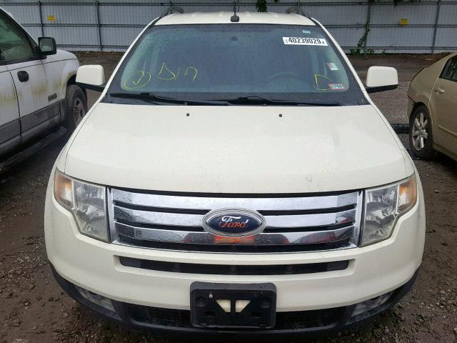 2FMDK38CX7BB20811 - 2007 FORD EDGE SEL CREAM photo 9