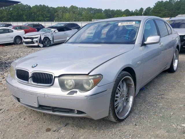 WBAGN63594DS54229 - 2004 BMW 745 LI SILVER photo 2