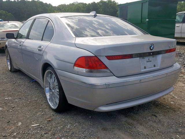 WBAGN63594DS54229 - 2004 BMW 745 LI SILVER photo 3