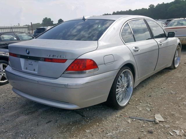 WBAGN63594DS54229 - 2004 BMW 745 LI SILVER photo 4