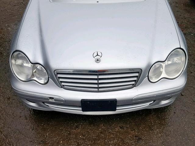 WDBRF92H87F904259 - 2007 MERCEDES-BENZ C 280 4MAT SILVER photo 7