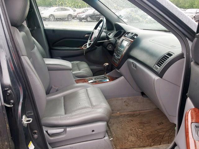 2HNYD18235H506471 - 2005 ACURA MDX GREEN photo 5