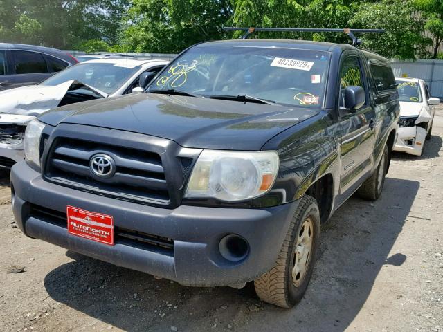 5TENX4CN1AZ735345 - 2010 TOYOTA TACOMA BLACK photo 2