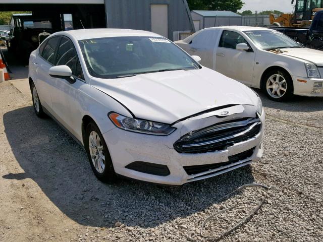 3FA6P0G7XFR244701 - 2015 FORD FUSION S WHITE photo 1