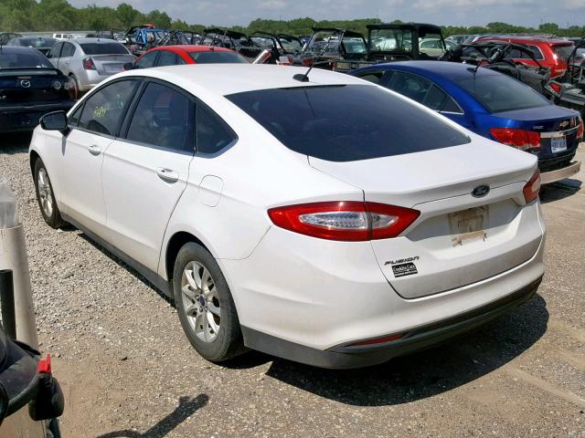 3FA6P0G7XFR244701 - 2015 FORD FUSION S WHITE photo 3