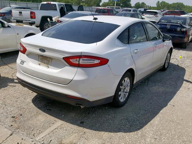 3FA6P0G7XFR244701 - 2015 FORD FUSION S WHITE photo 4