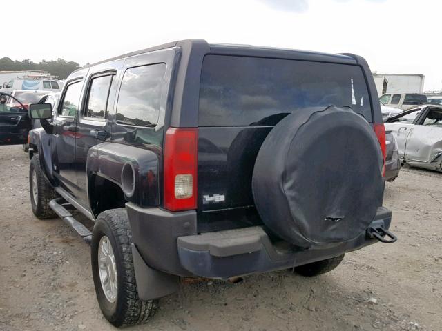 5GTDN136868318007 - 2006 HUMMER H3 BLACK photo 3